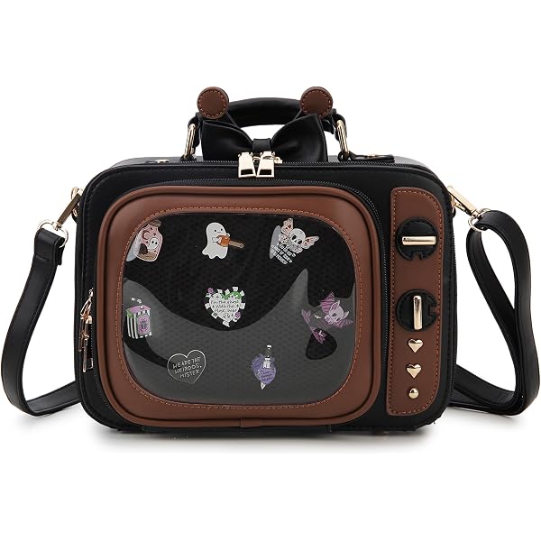 Amazon.com: KeAiDMon itabag Retro Television Shoulder Bag Clear